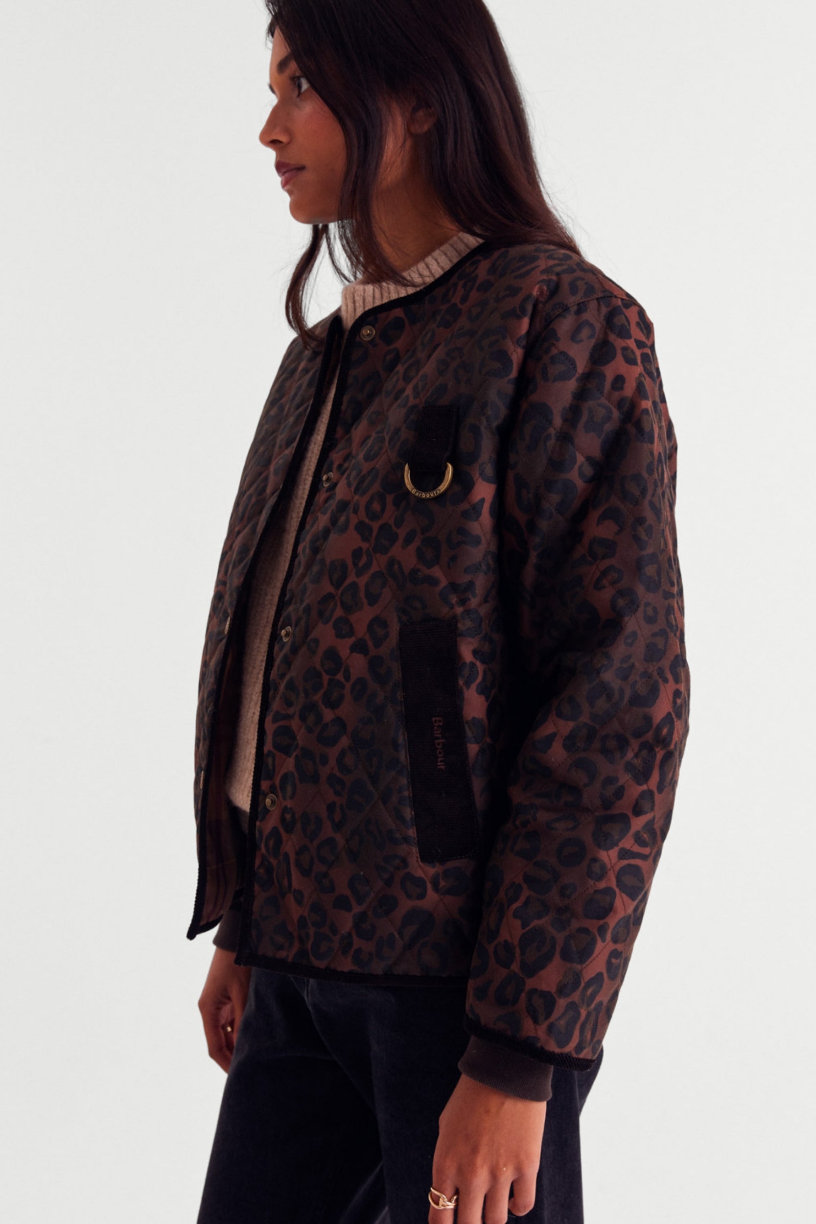 Giacca Lili leopardo fulvo Barbour x Balzac Paris