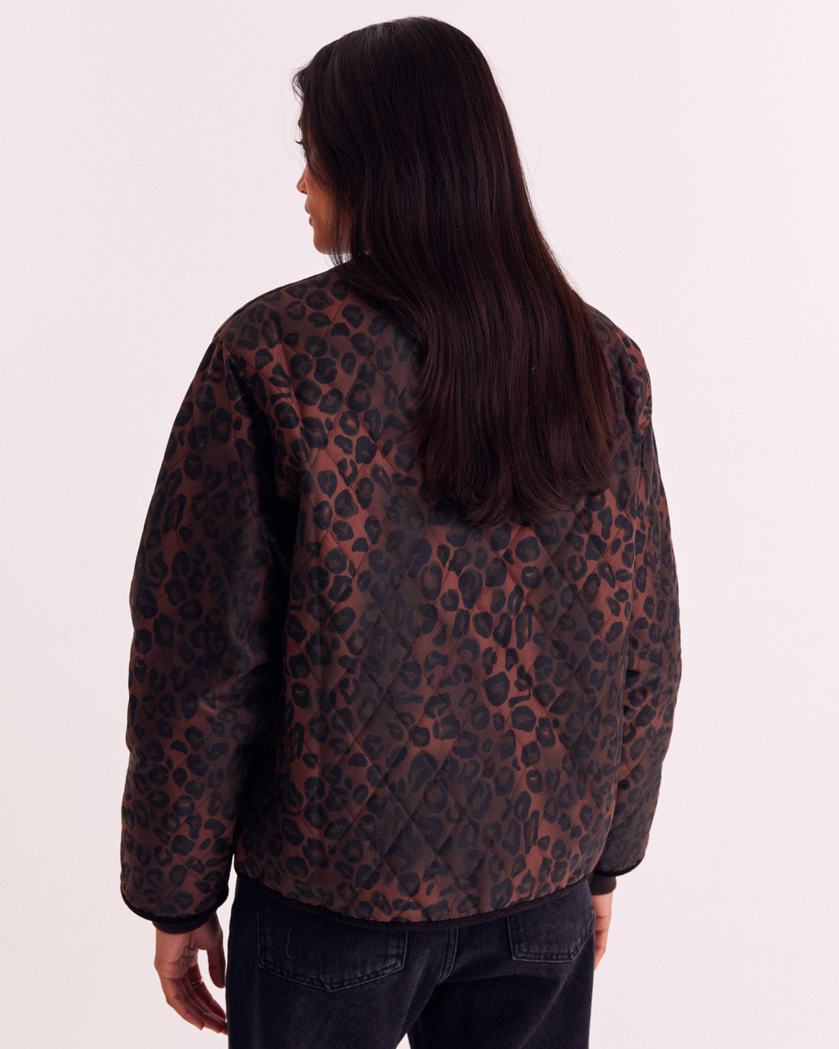 Veste Lili léopard fauve Barbour x Balzac Paris