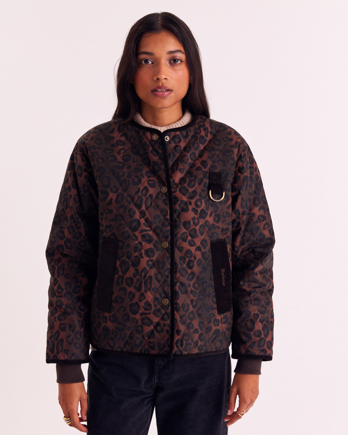 Giacca Lili leopardo fulvo Barbour x Balzac Paris