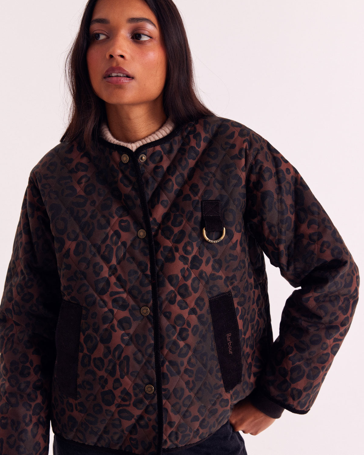 Giacca Lili leopardo fulvo Barbour x Balzac Paris