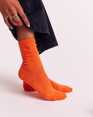 Chaussettes Tobby orange vif