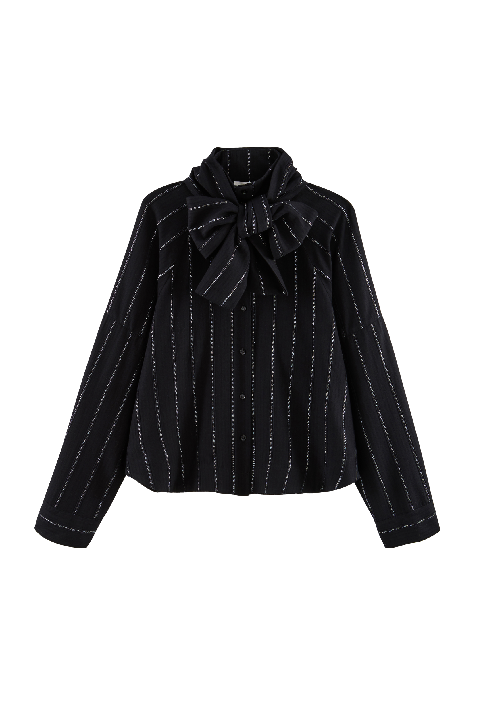 Shirt Joyce stripes navy and silver