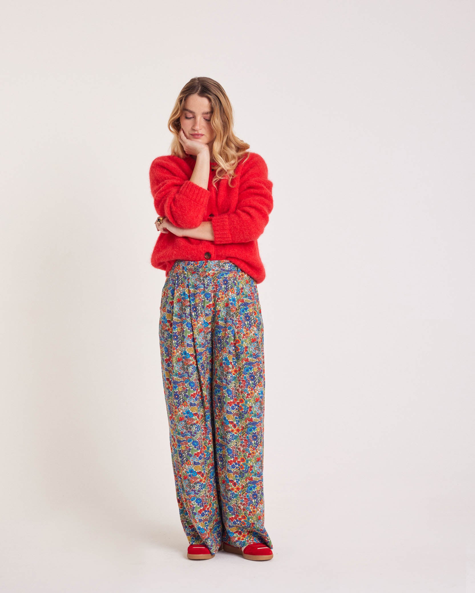 Cardigan Rosanne red