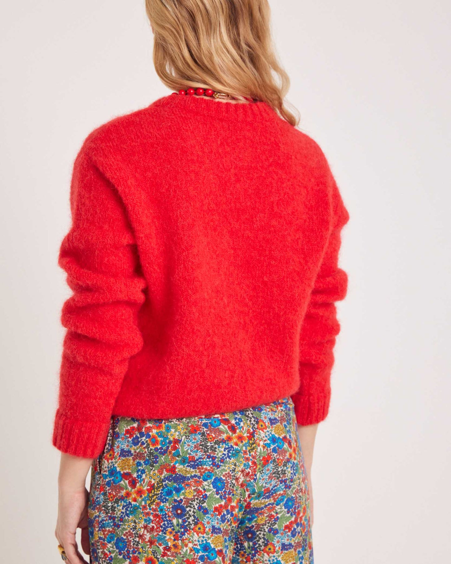 Rosanne red cardigan