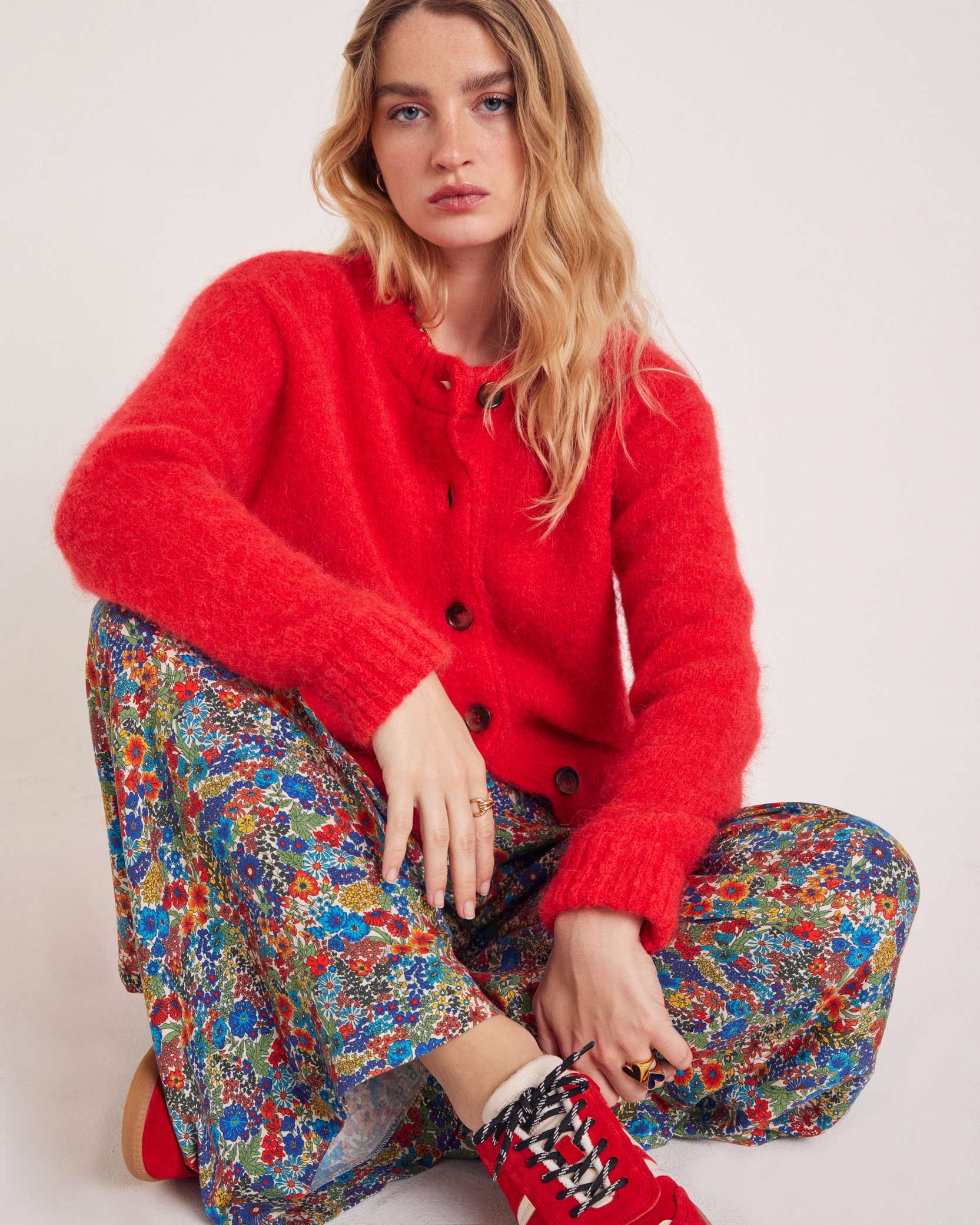 Cardigan Rosanne red
