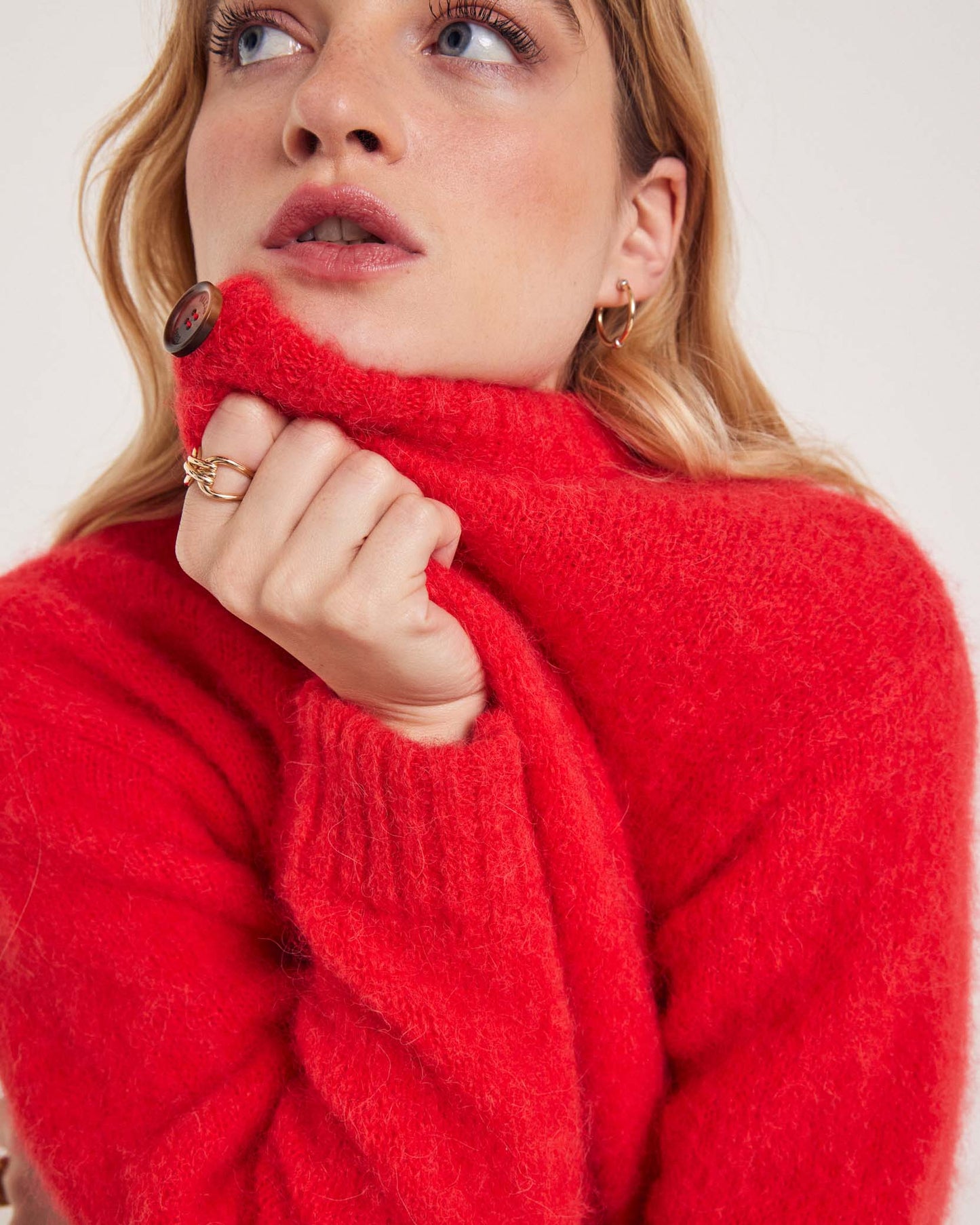 Rosanne red cardigan