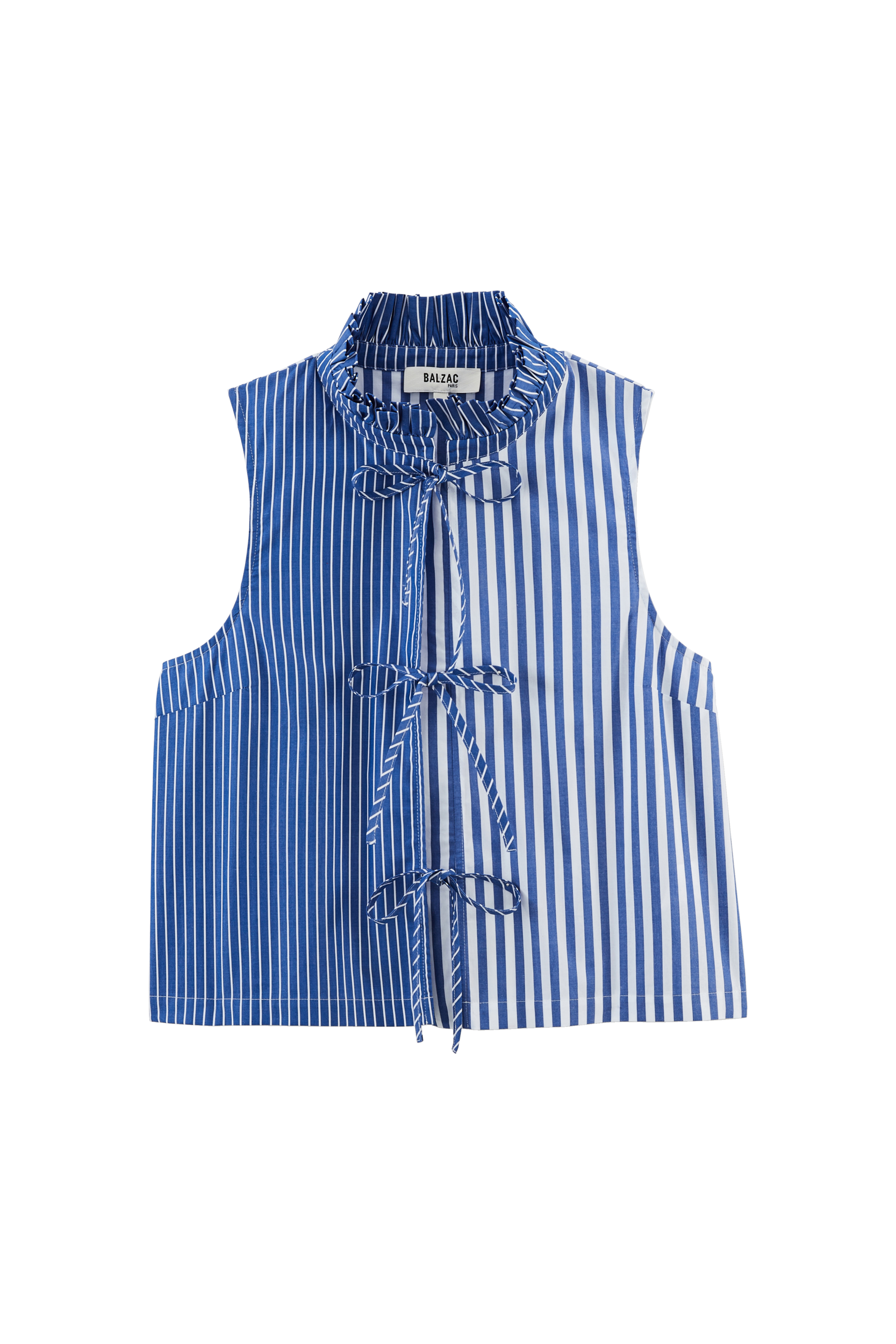 Top Gersende Streifen blau patchwork
