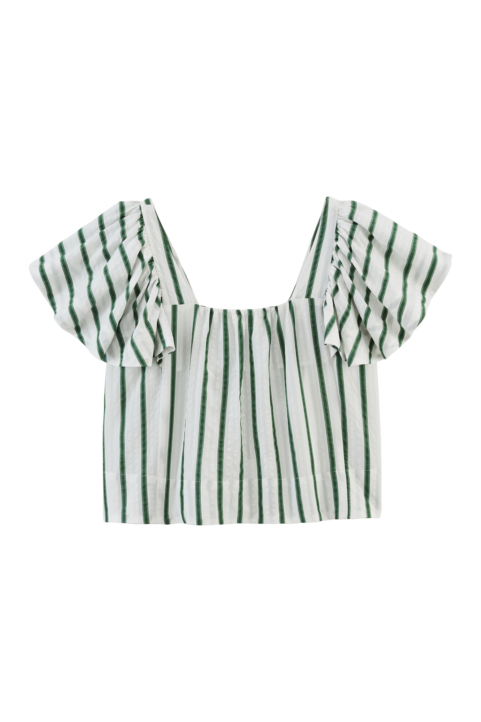 Blouse Fabia stripes green