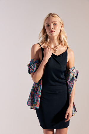 Robe Jasmin bleu marine