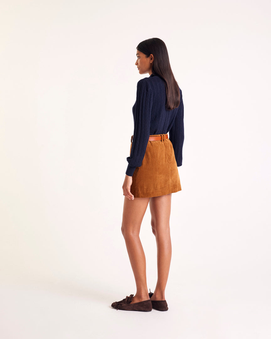 Cardigan Odile bleu marine