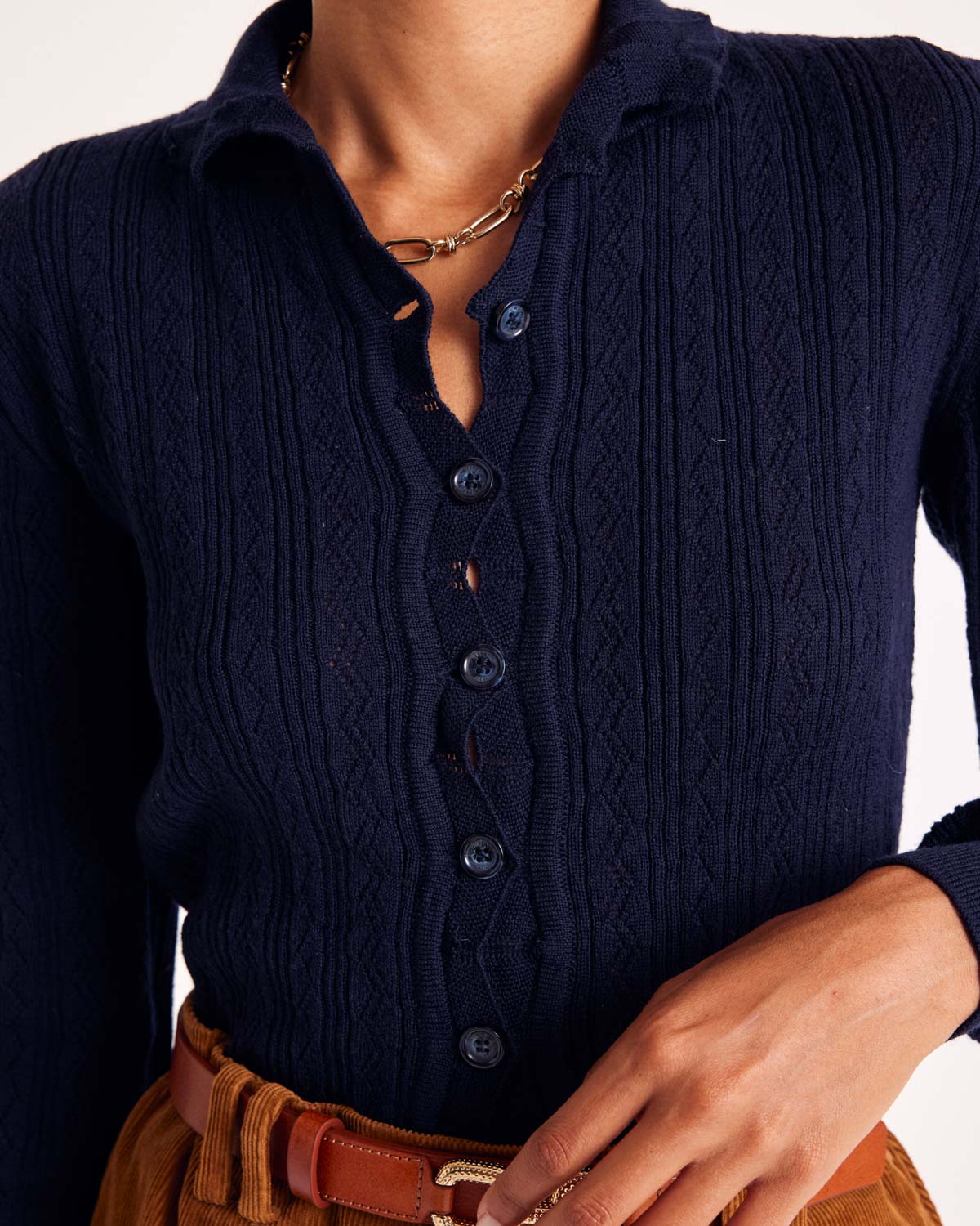 Cardigan Odile navy blue