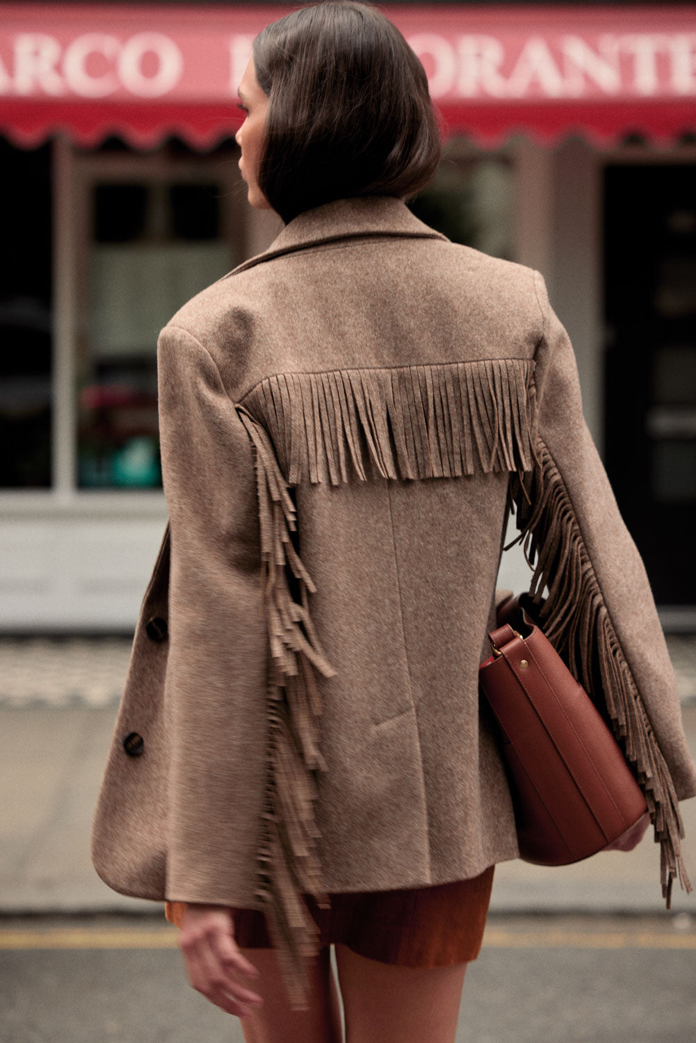 Skirt Monica velvet camel