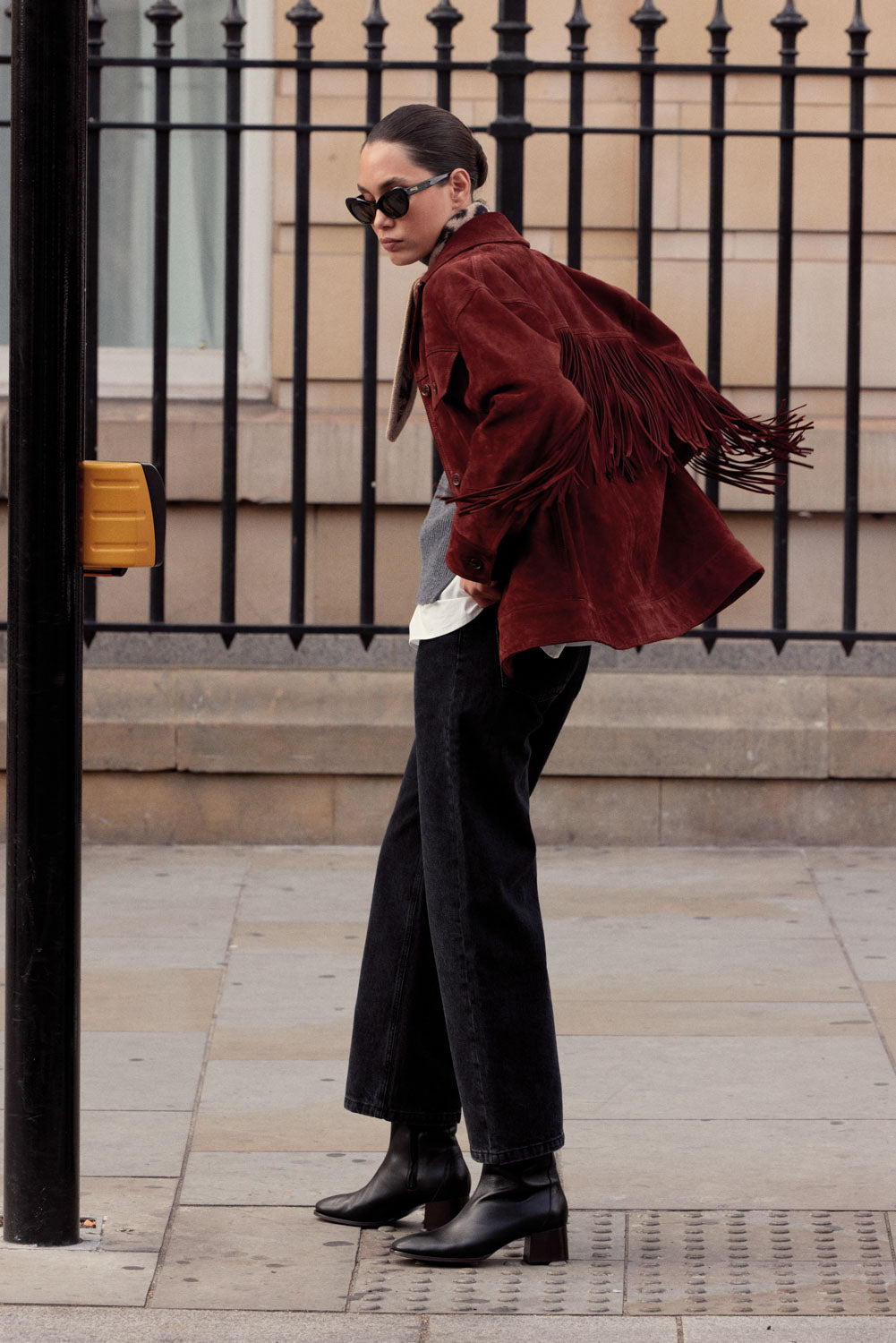 Jacket Augustin croute brique