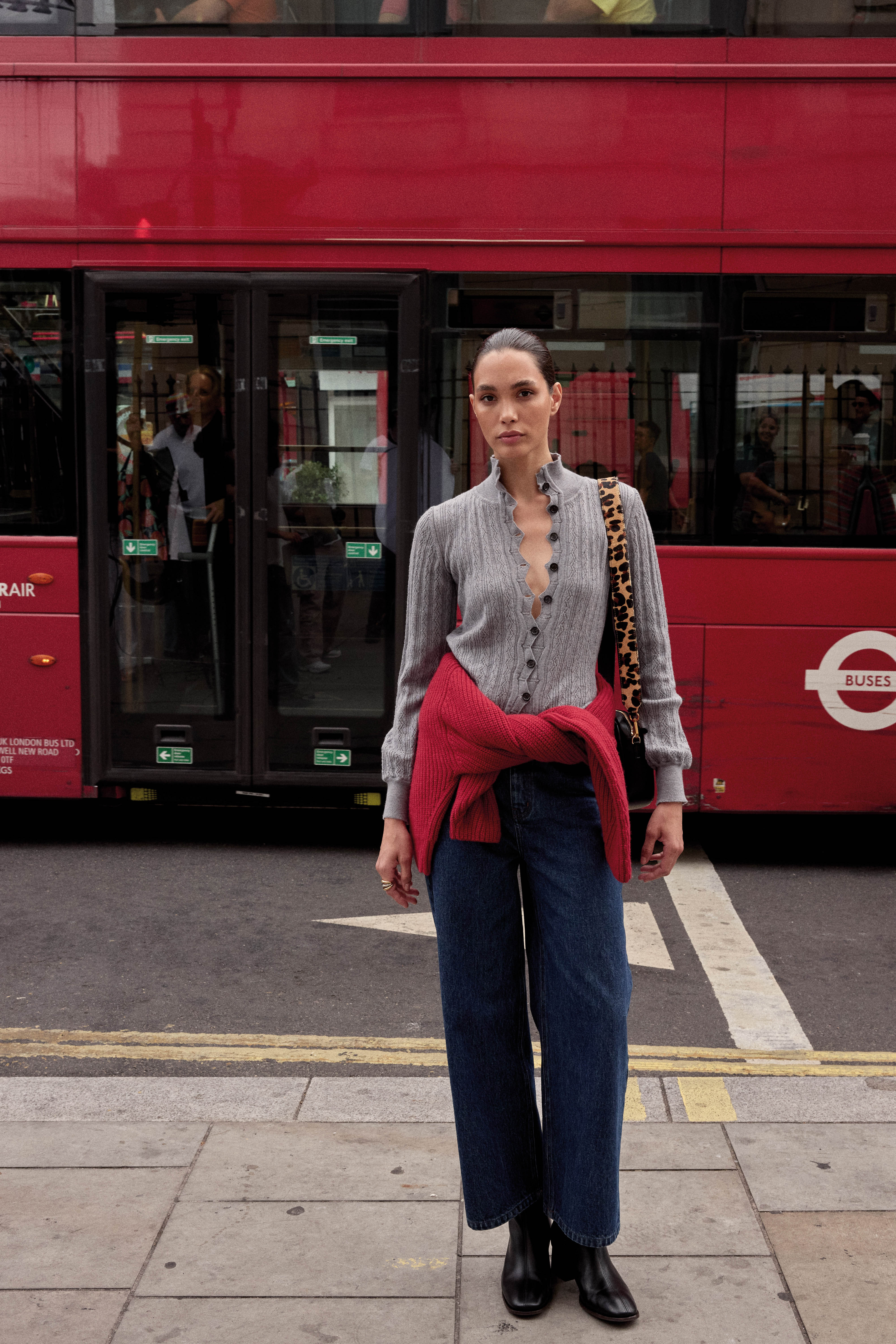 Cardigan Odile gray