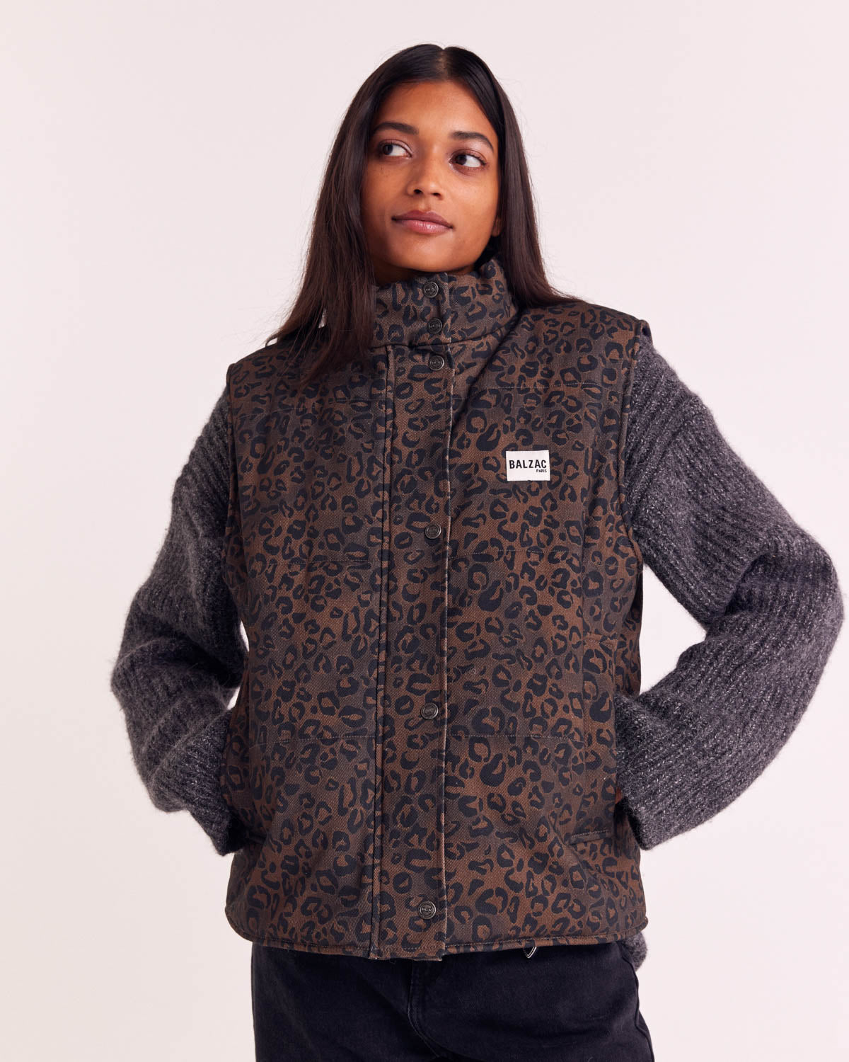 Chocolate Fawn Leopard Clovis Jacket - Balzac Paris Chocolate Fawn Leopard Clovis Jacket - Balzac Paris