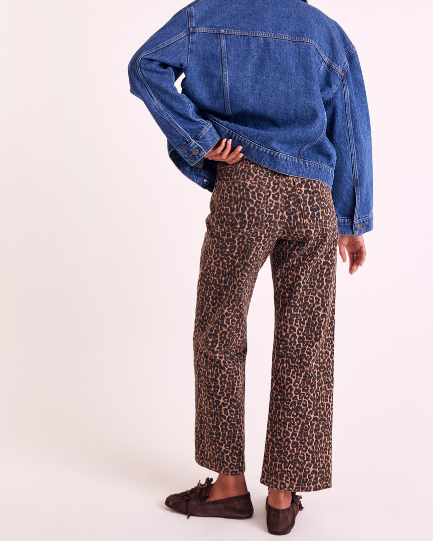 Jeans Leonard leopard coffee
