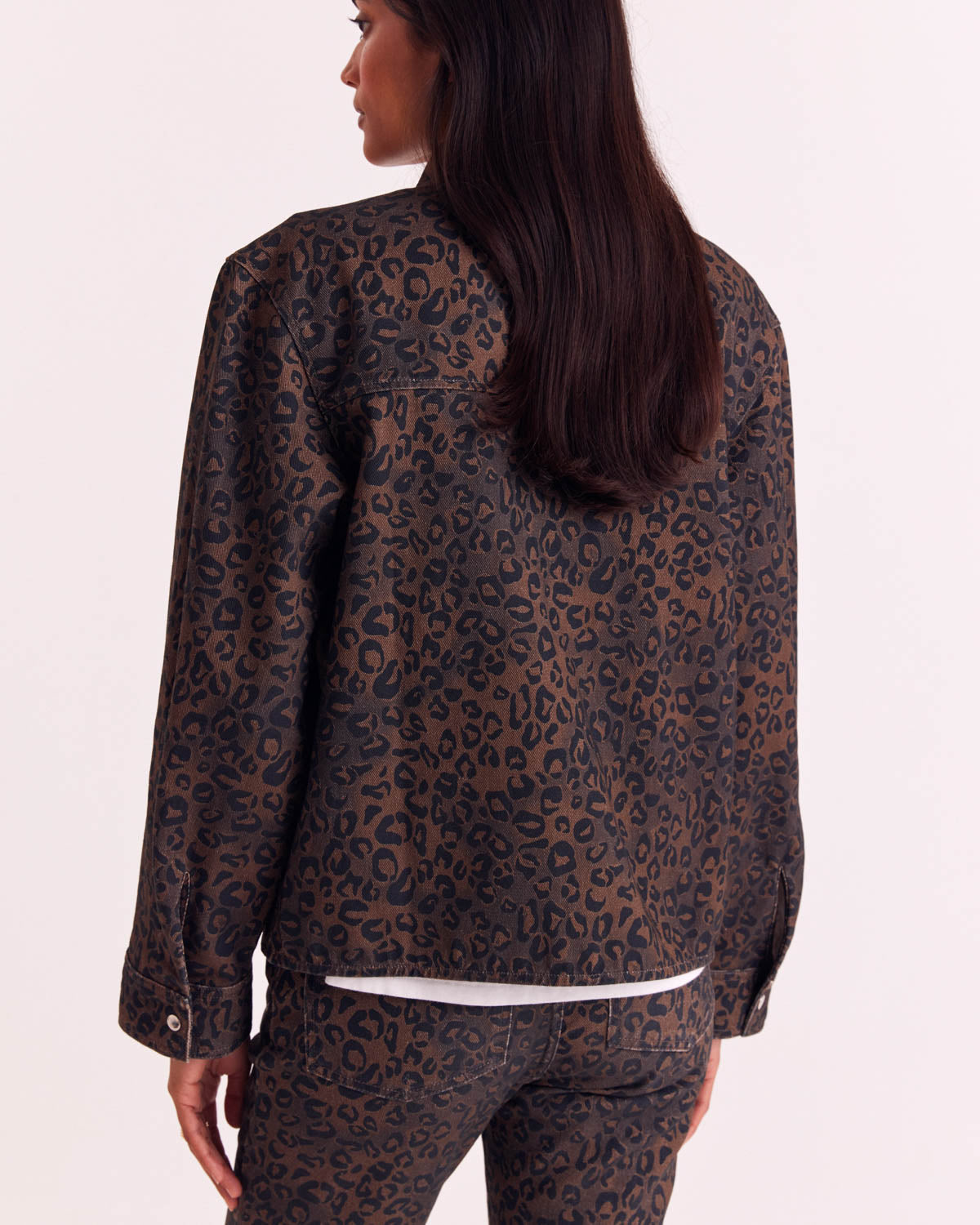 Shirt Perrine leopard tawny chocolate