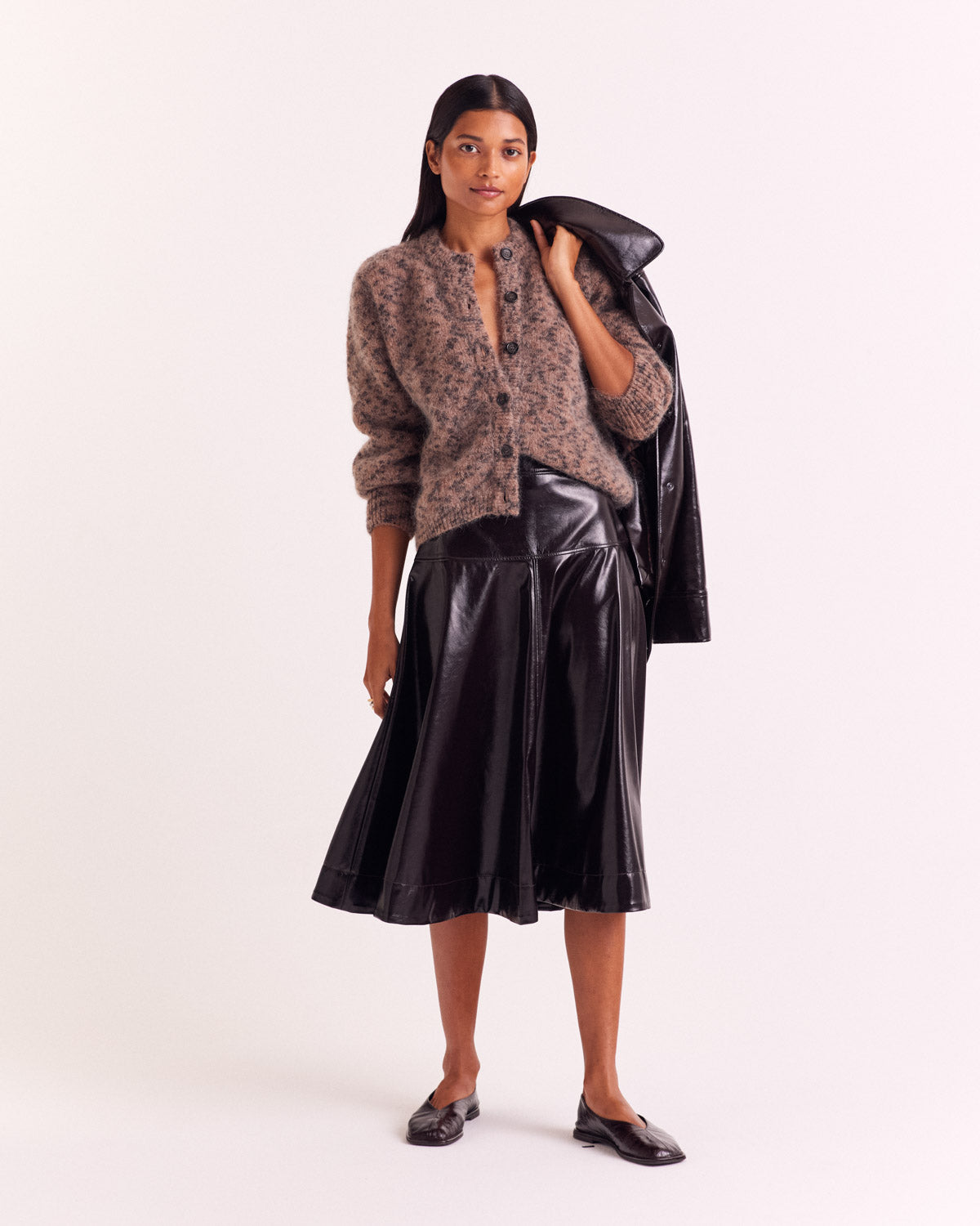 Cardigan Douceur spotted cheetah
