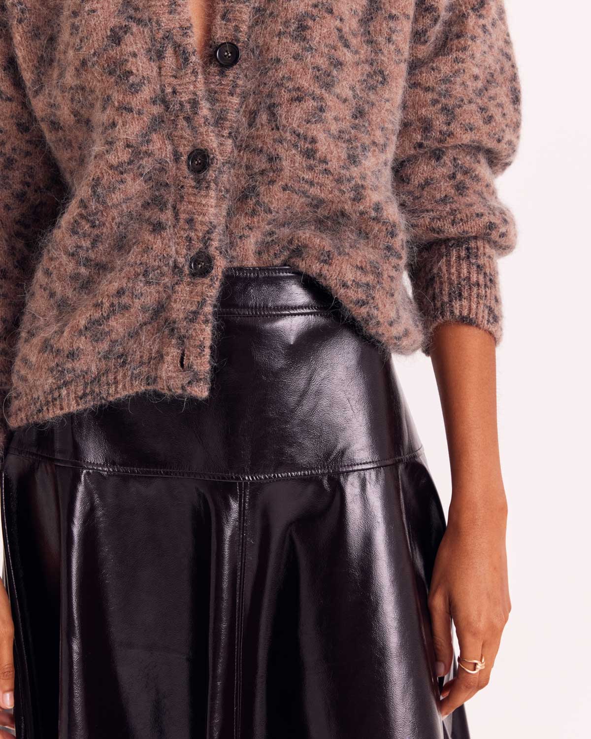 Cardigan Douceur spotted cheetah