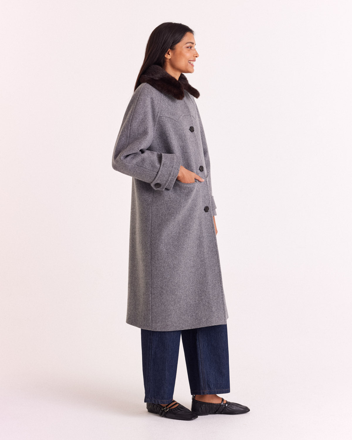 Coat Nickie gray