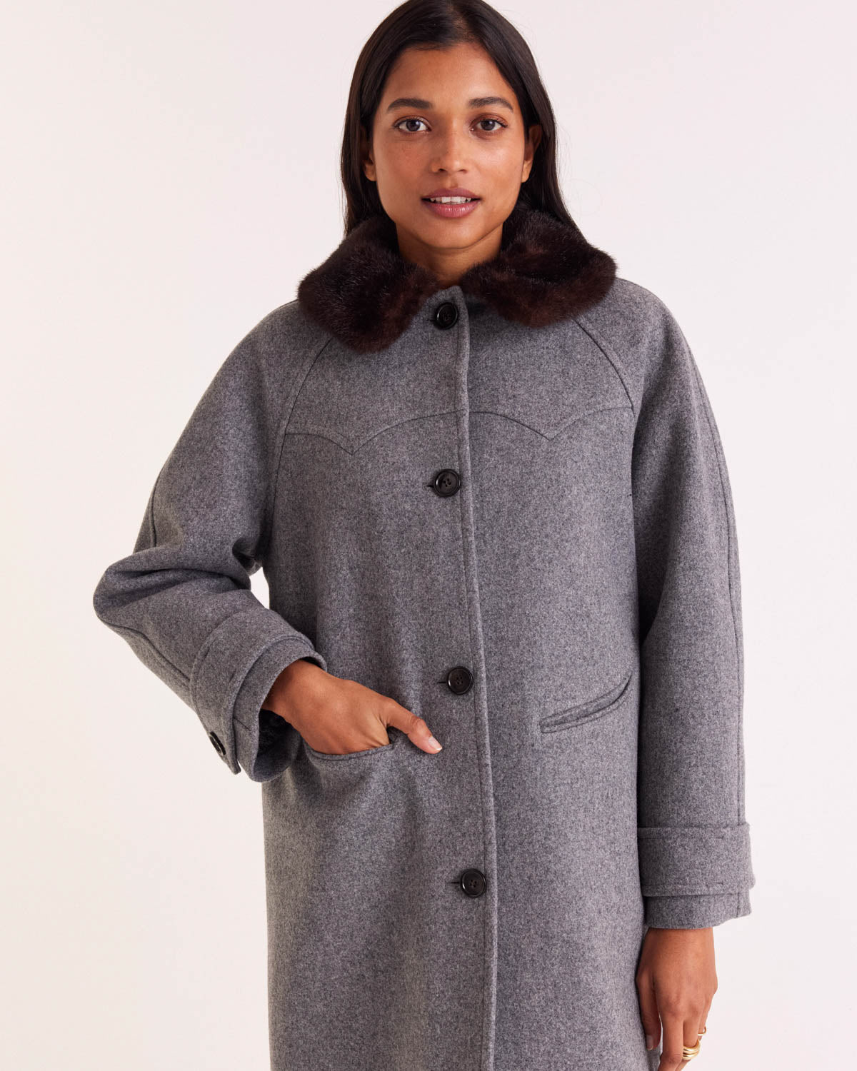Coat Nickie gray