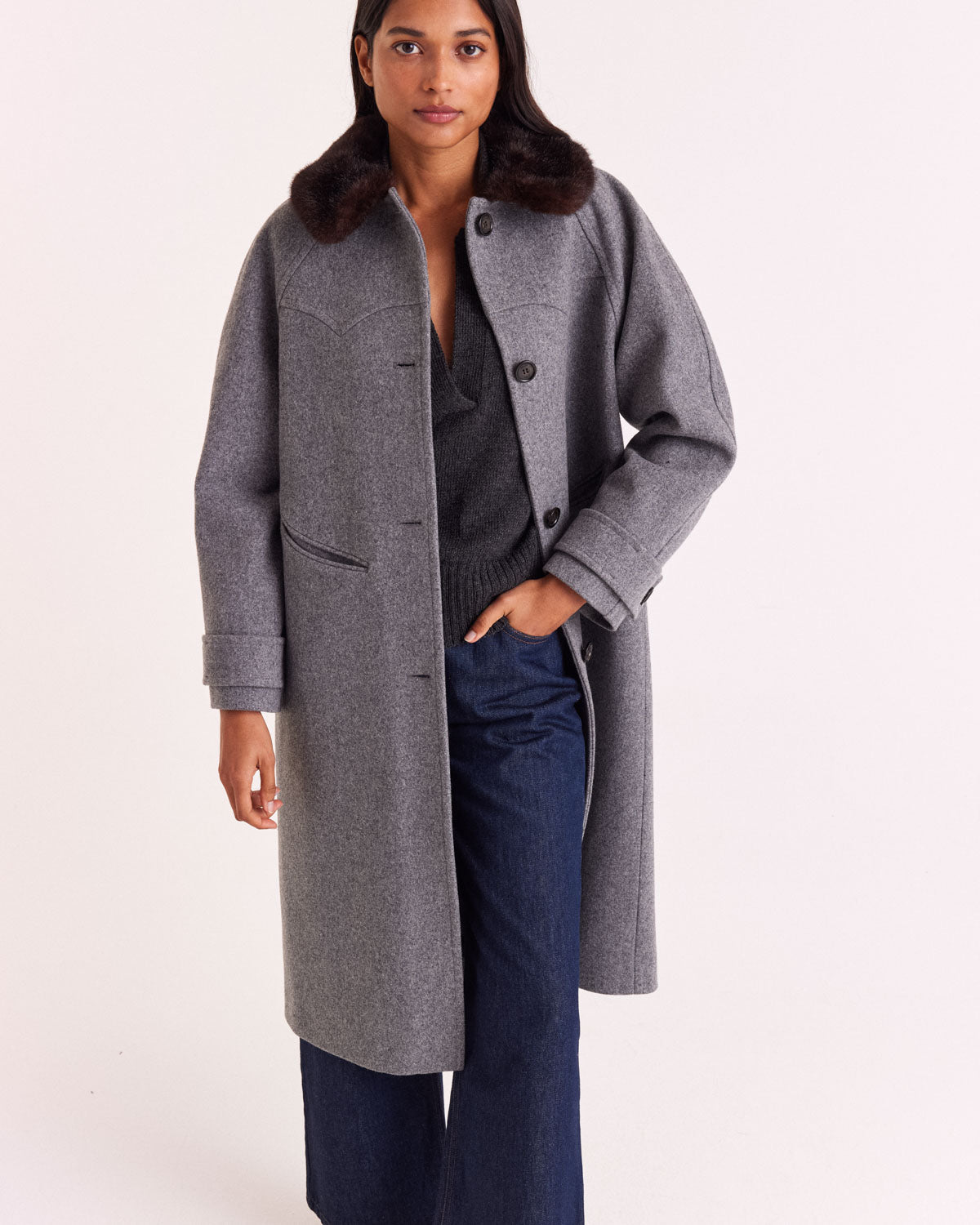 Manteau Nickie gris