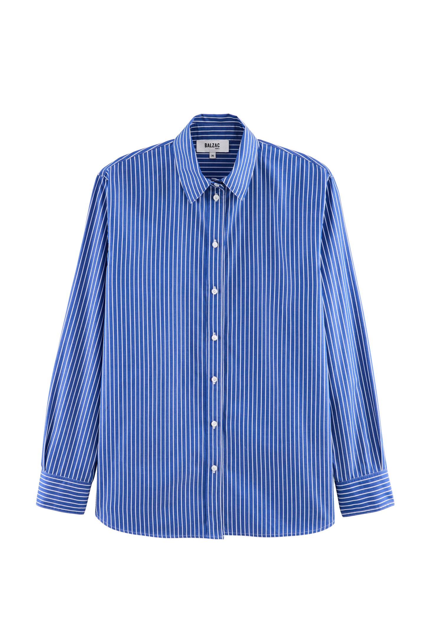 Chemise Anne rayures bleu et blanc