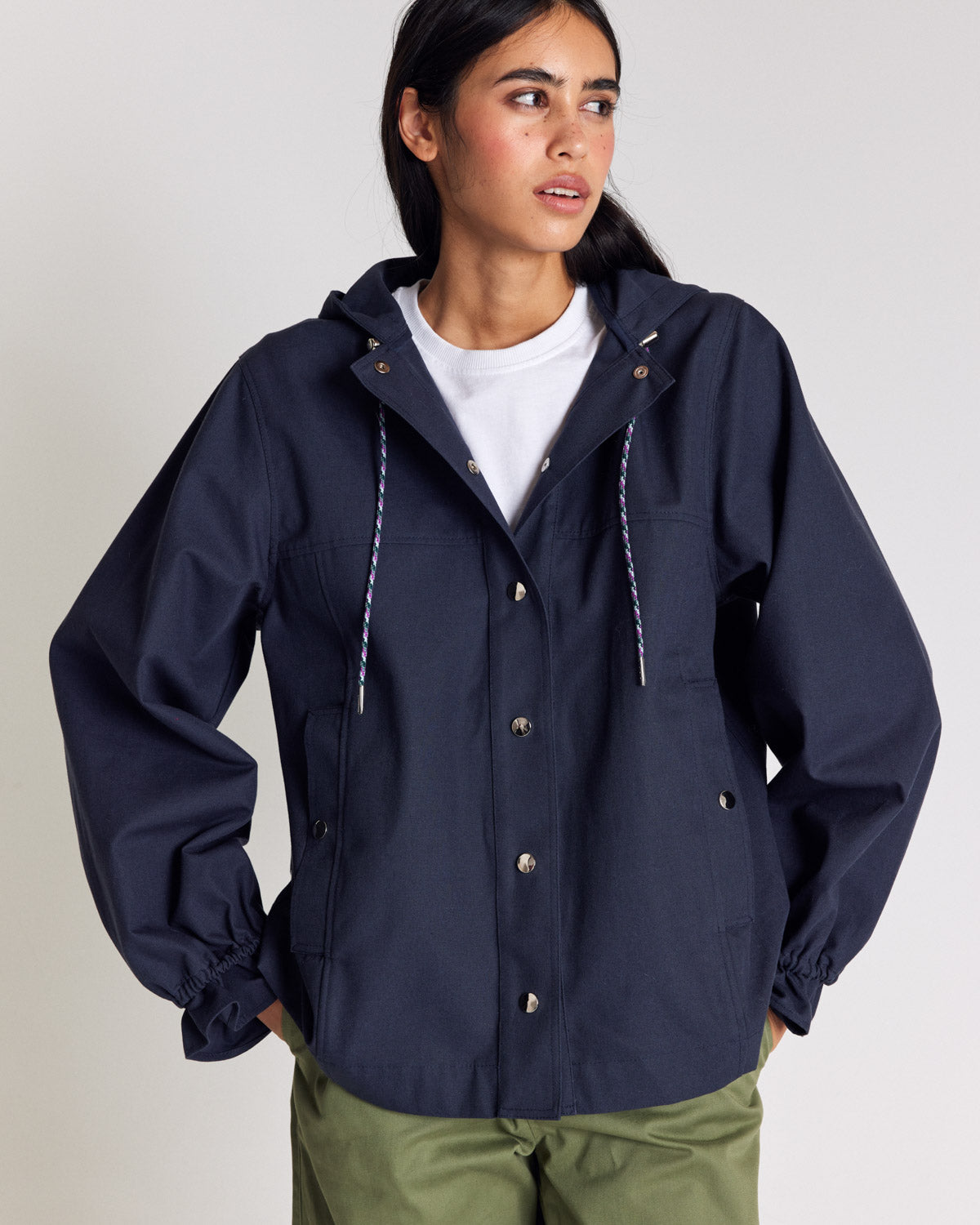 Eliott slate blue windbreaker