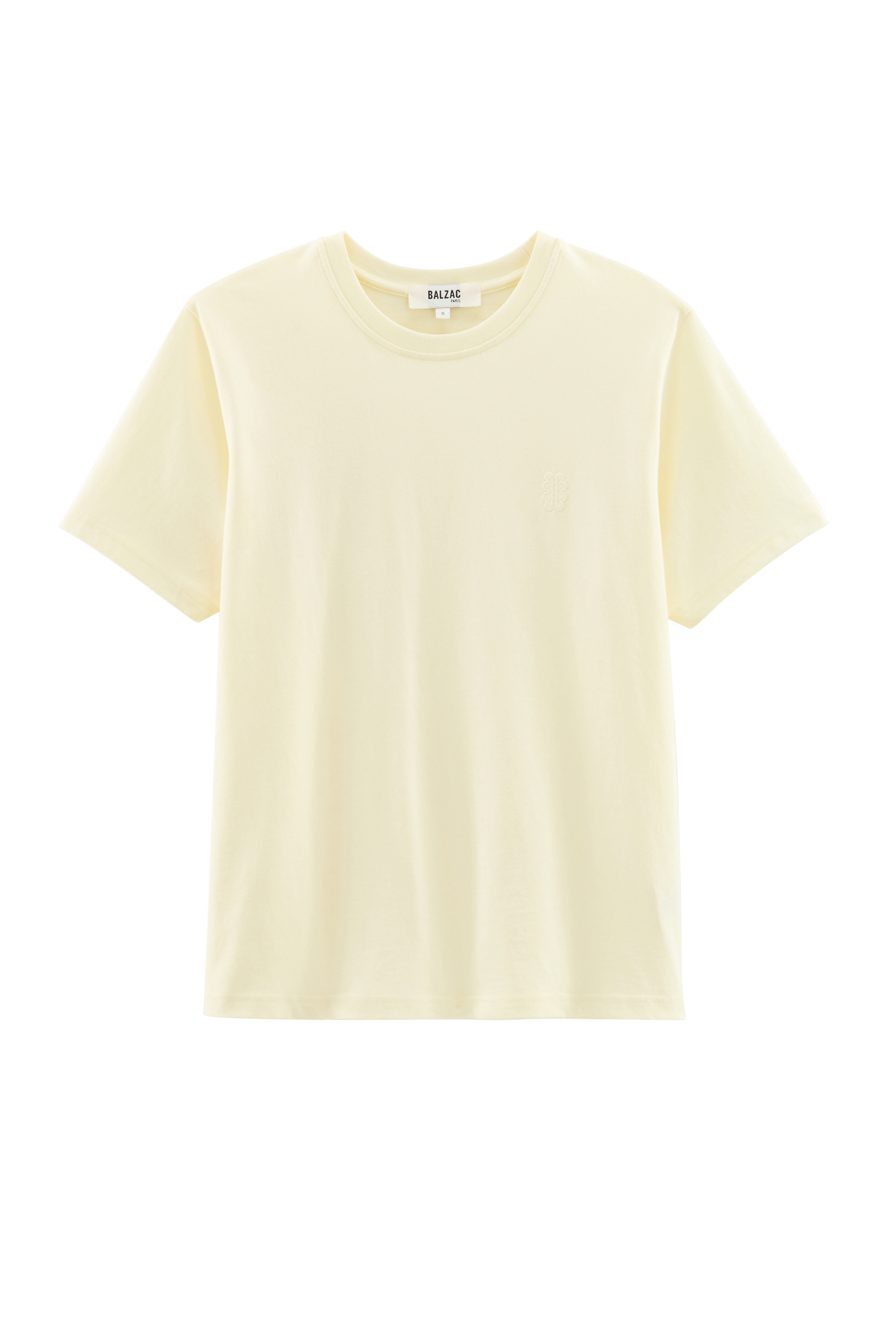 Tee-shirt Bree brodé jaune pastel