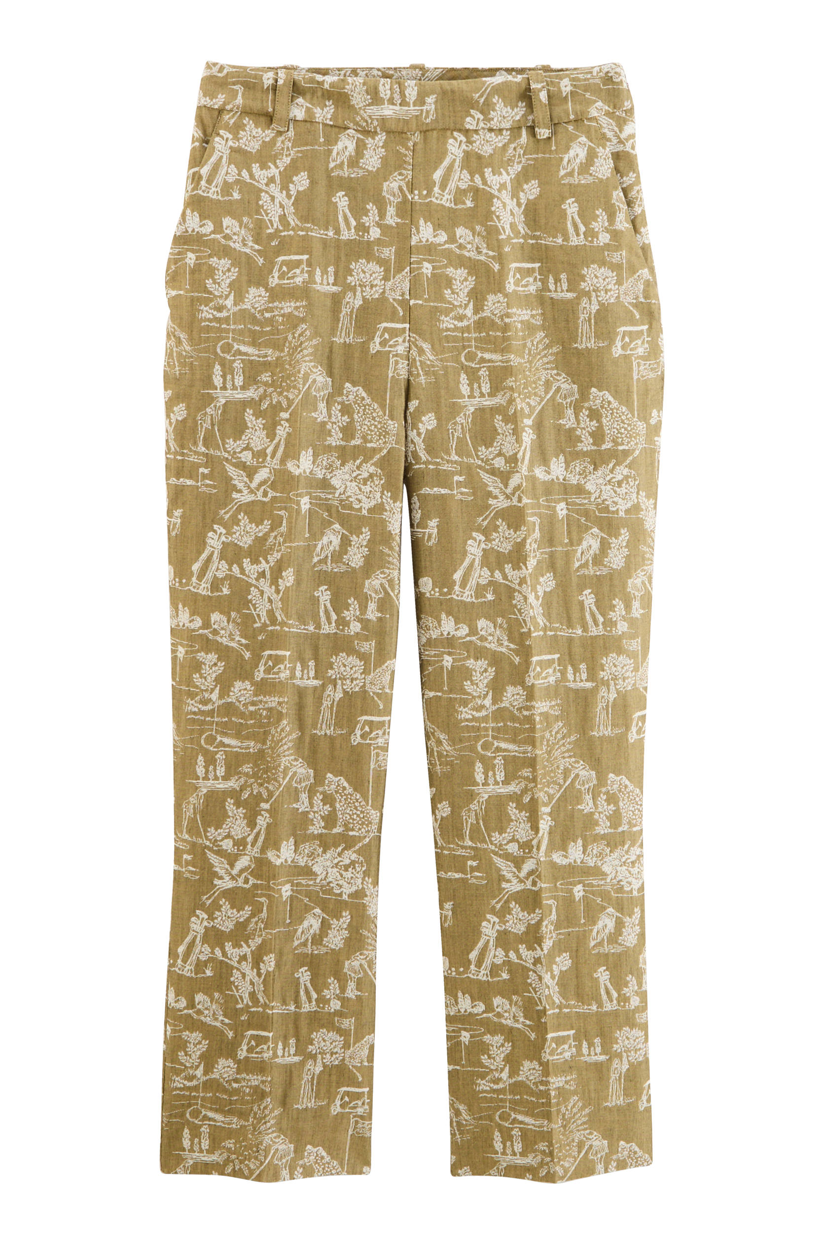 Pants Sego printed Toile of combination khaki