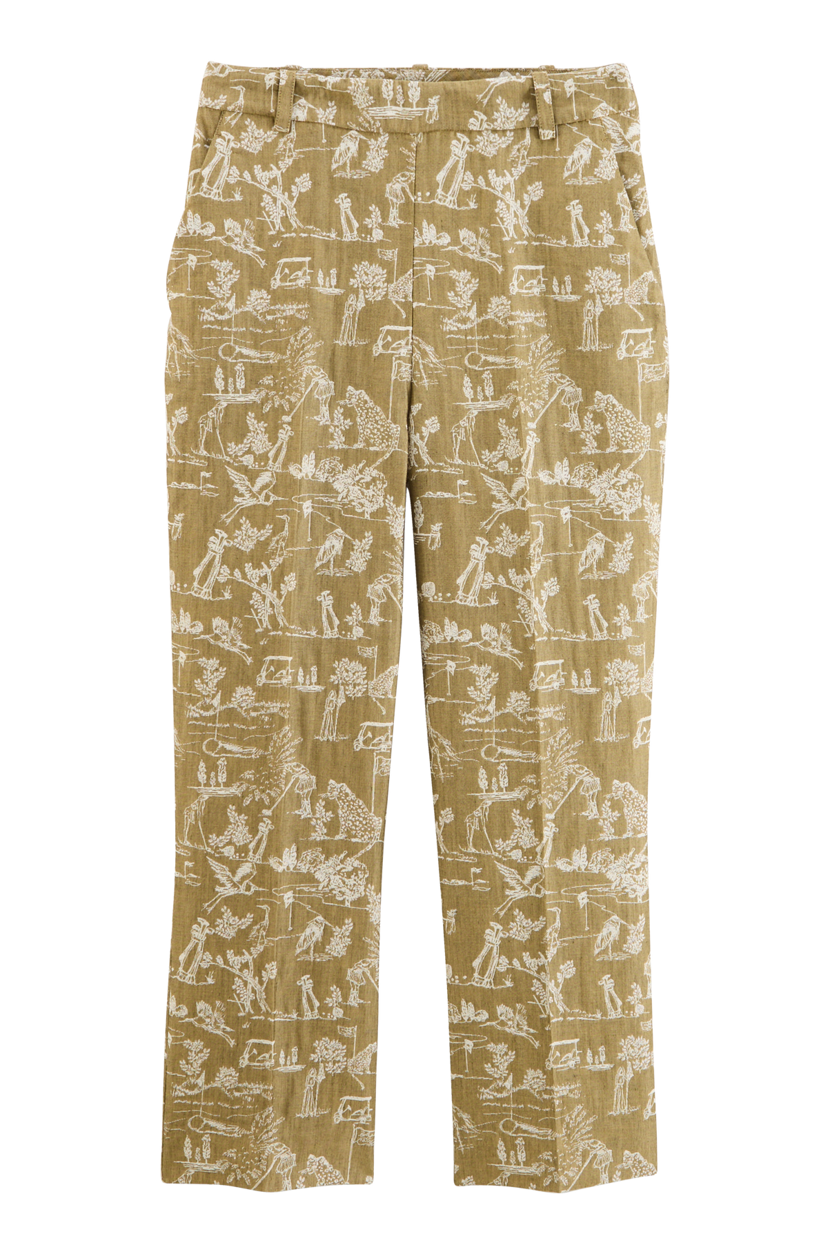 Pantalon Sego imprimé Toile de jeu kaki