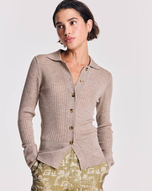 Cardigan Ombeline beige