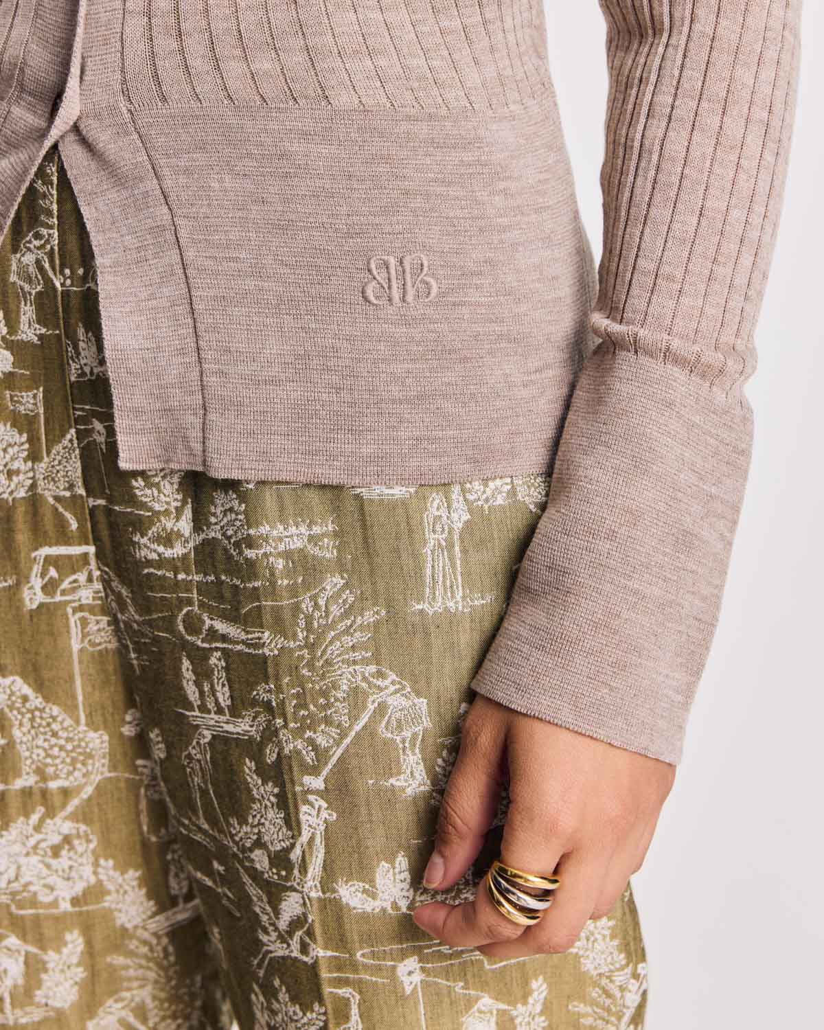 Cardigan Ombeline beige
