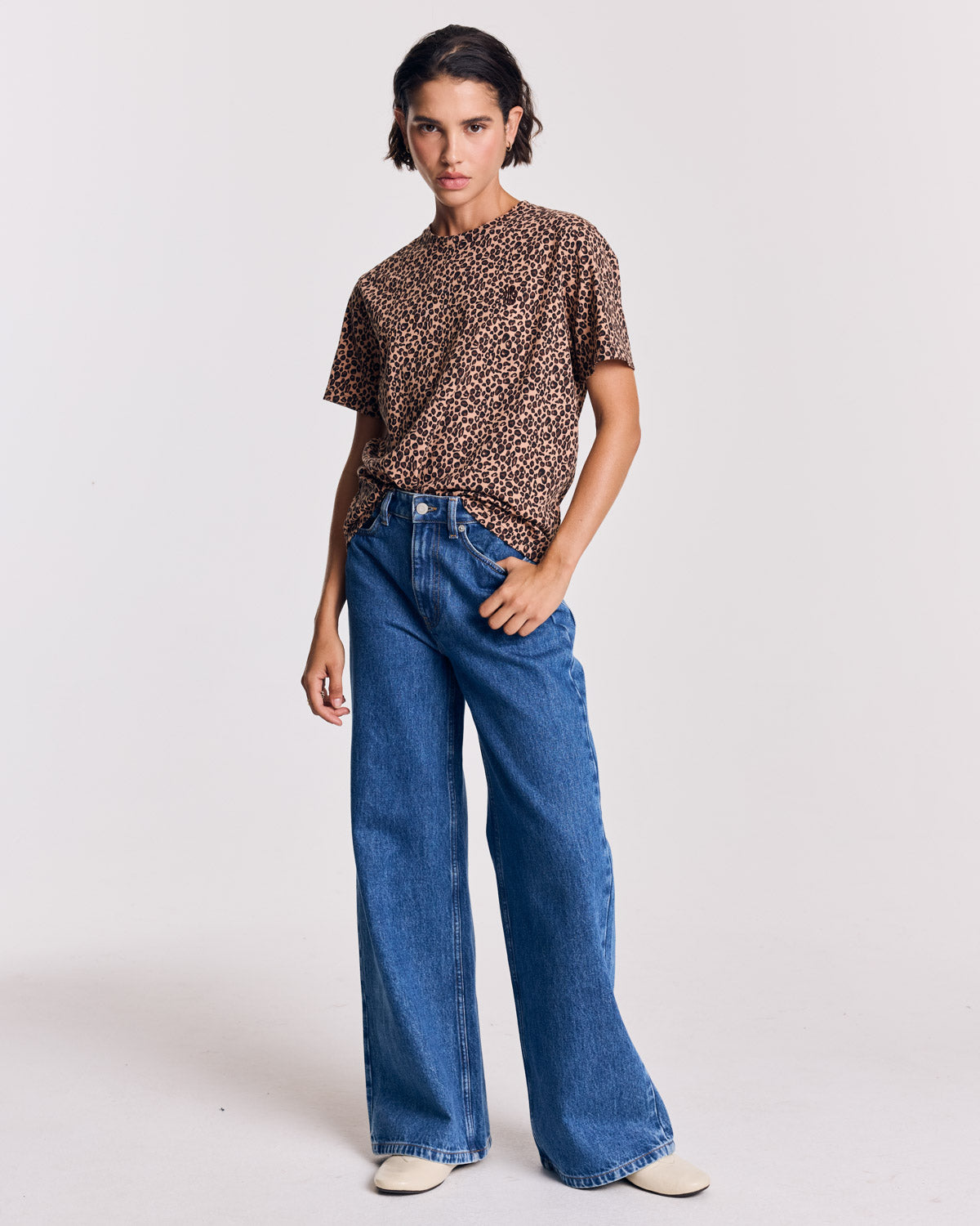 Tee-shirt Bree léopard brodé
