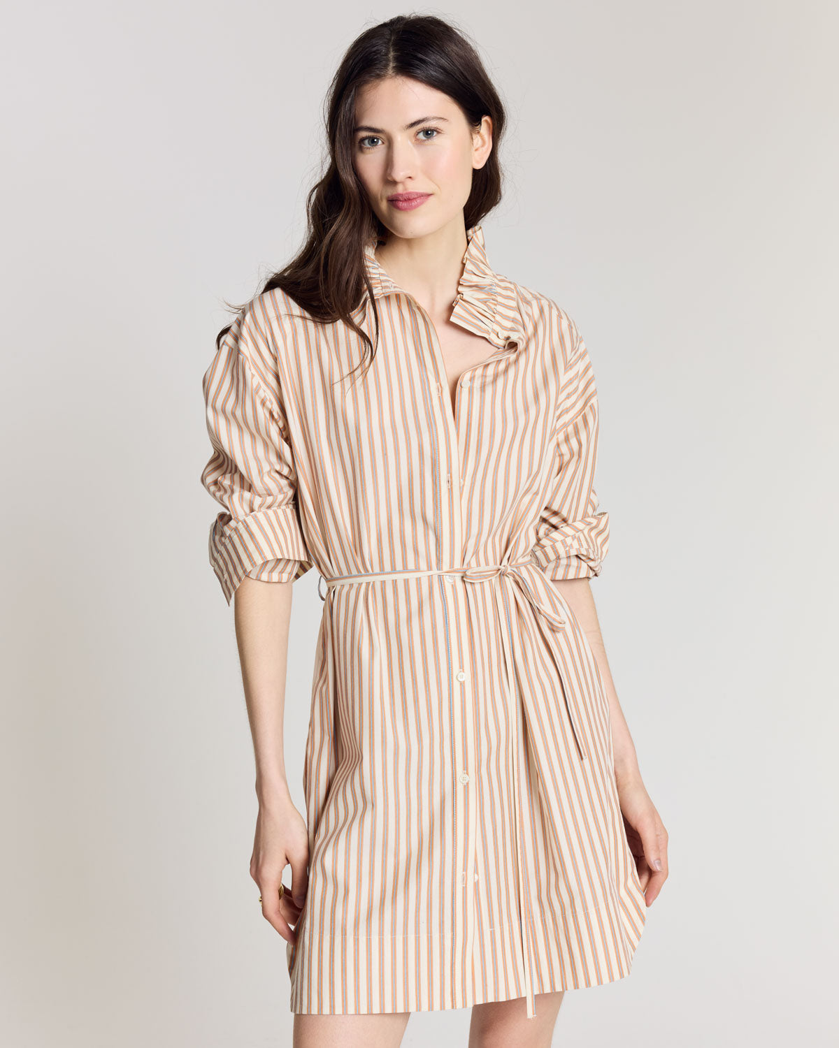 princess polly baby blue dress Essentiel Antwerp Dripe Striped Midi Dress In Blue - 15% Off