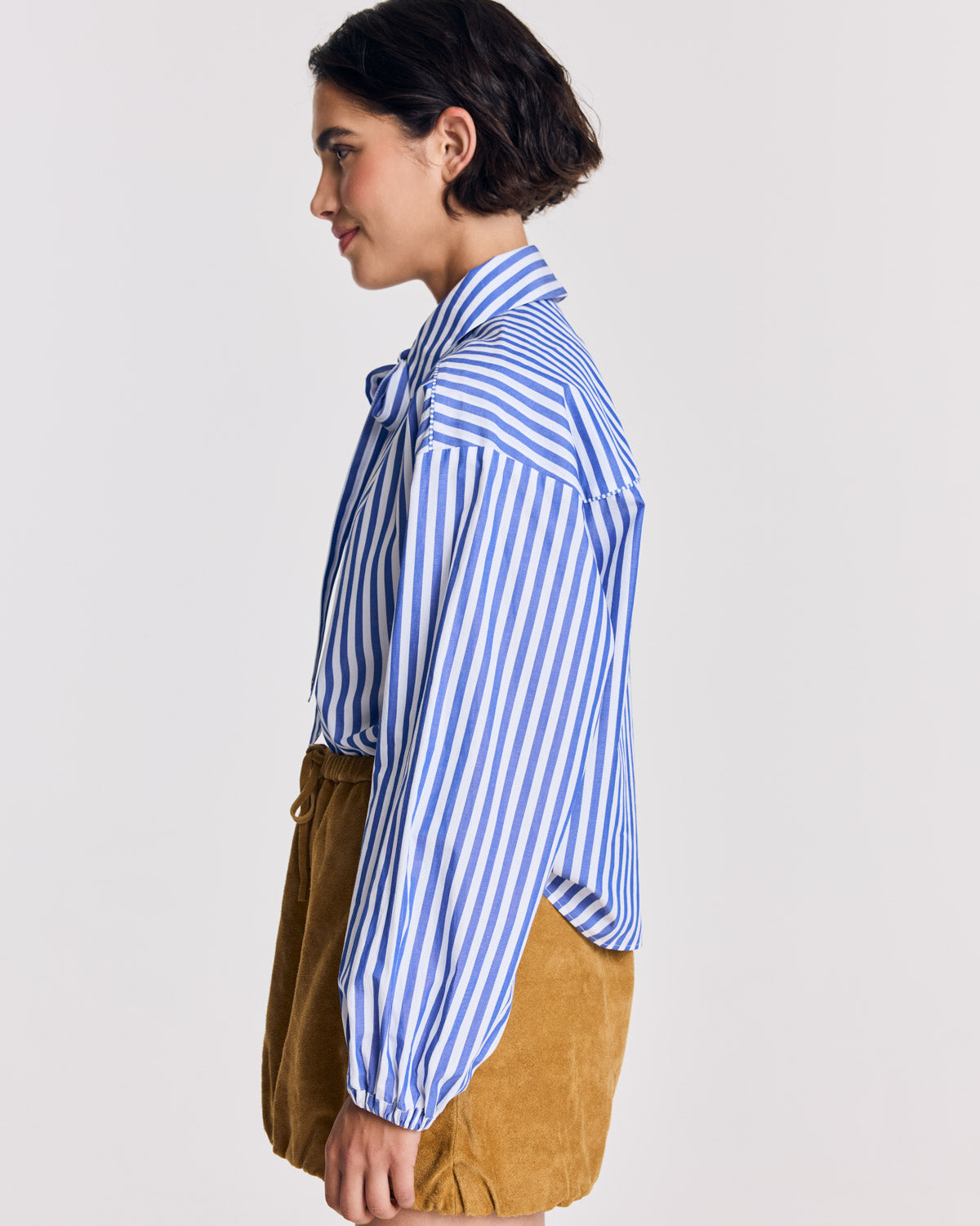 Chemise Ingrid rayures bleu