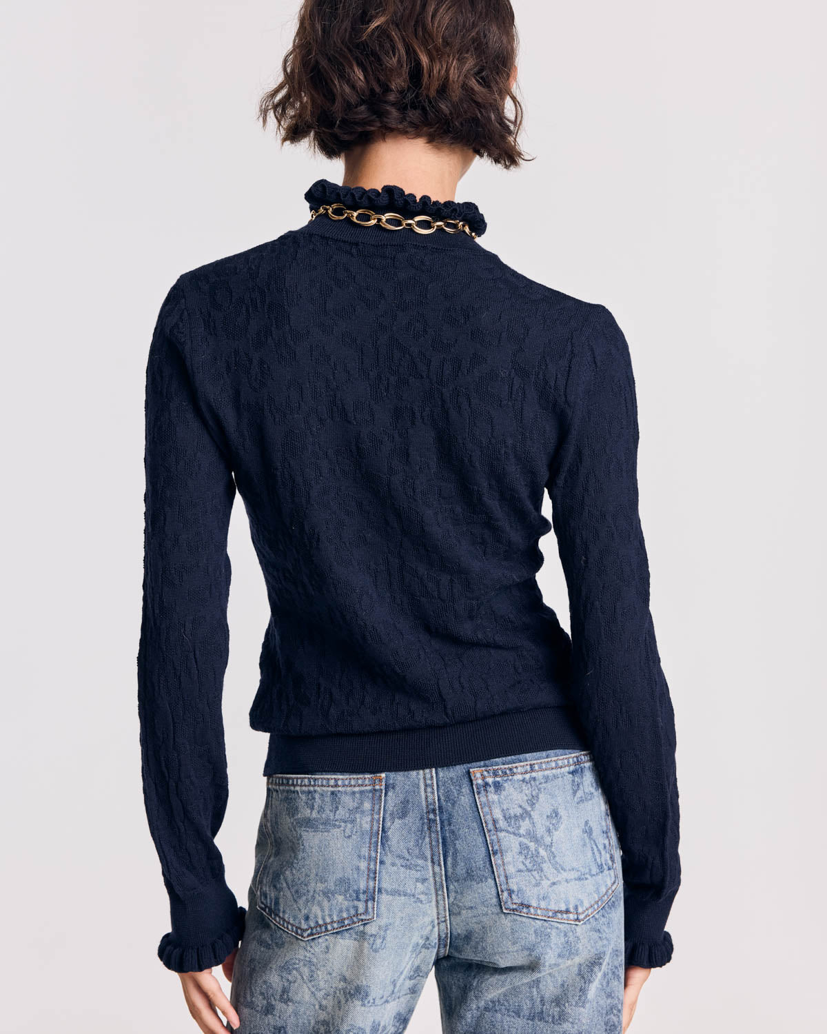 Jasmine navy sweater