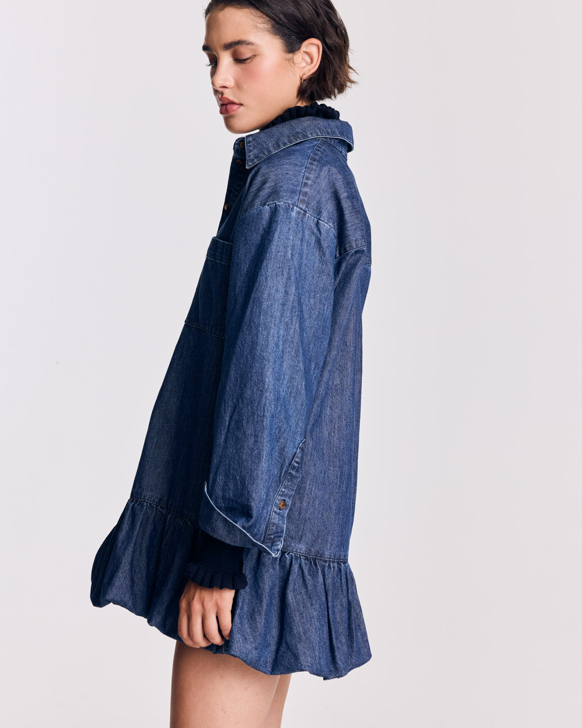 Robe Deborah bleu chambray foncé