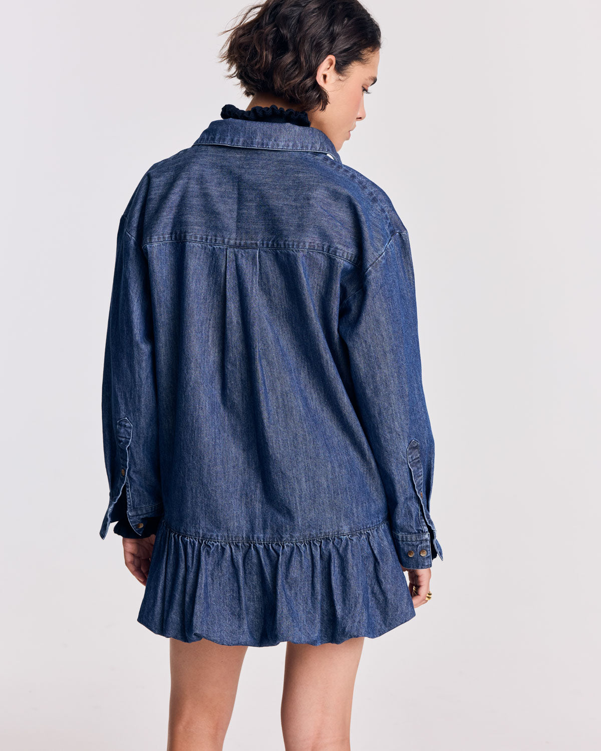 Robe Deborah bleu chambray foncé