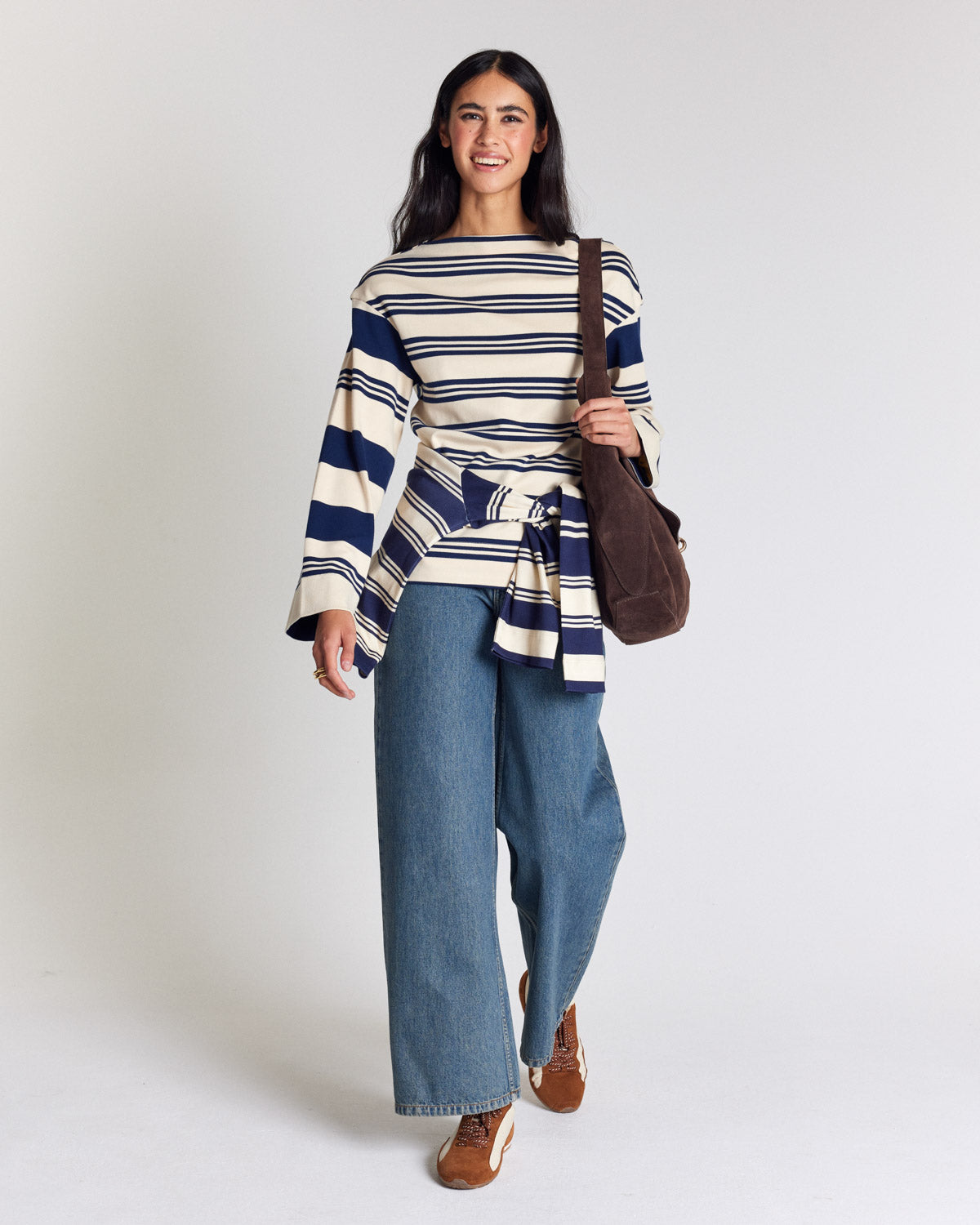Tee-shirt Lubin rayures bleu marine