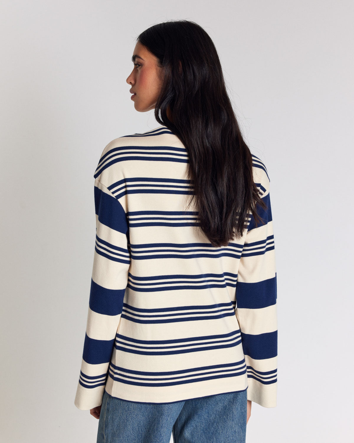 Tee-shirt Lubin rayures bleu marine