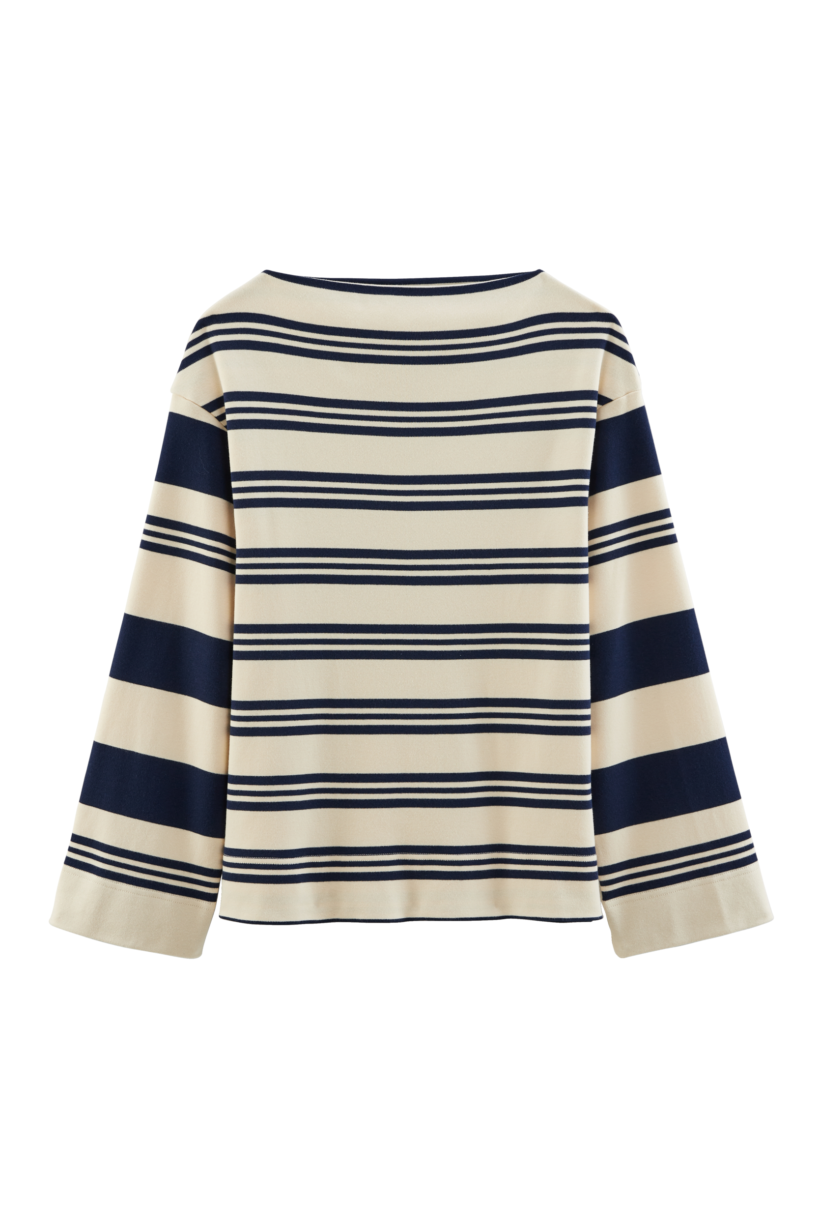 T-shirt Lubin stripes navy blue