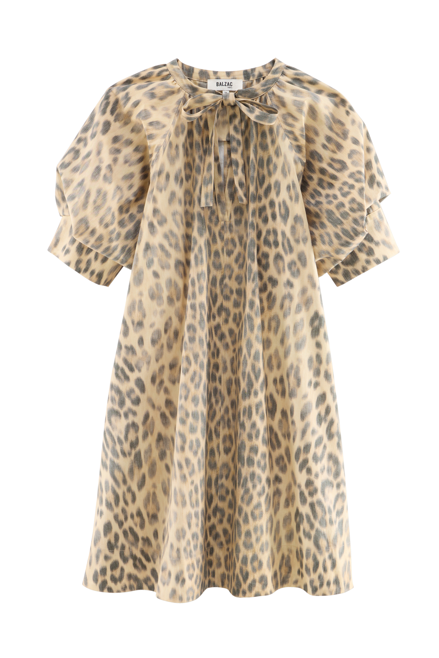Solane dress, faded leopard print
