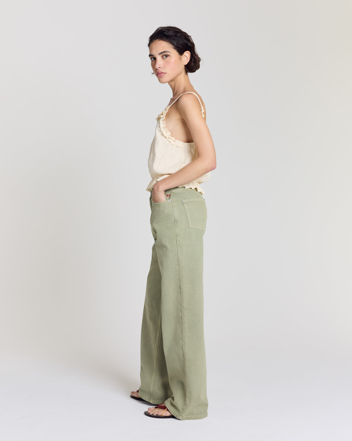 Jeans Zach olive