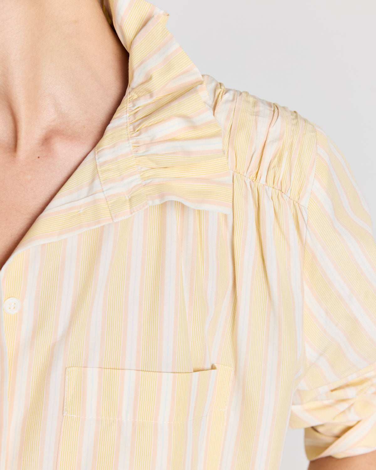 Chemise Léonor rayures jaune