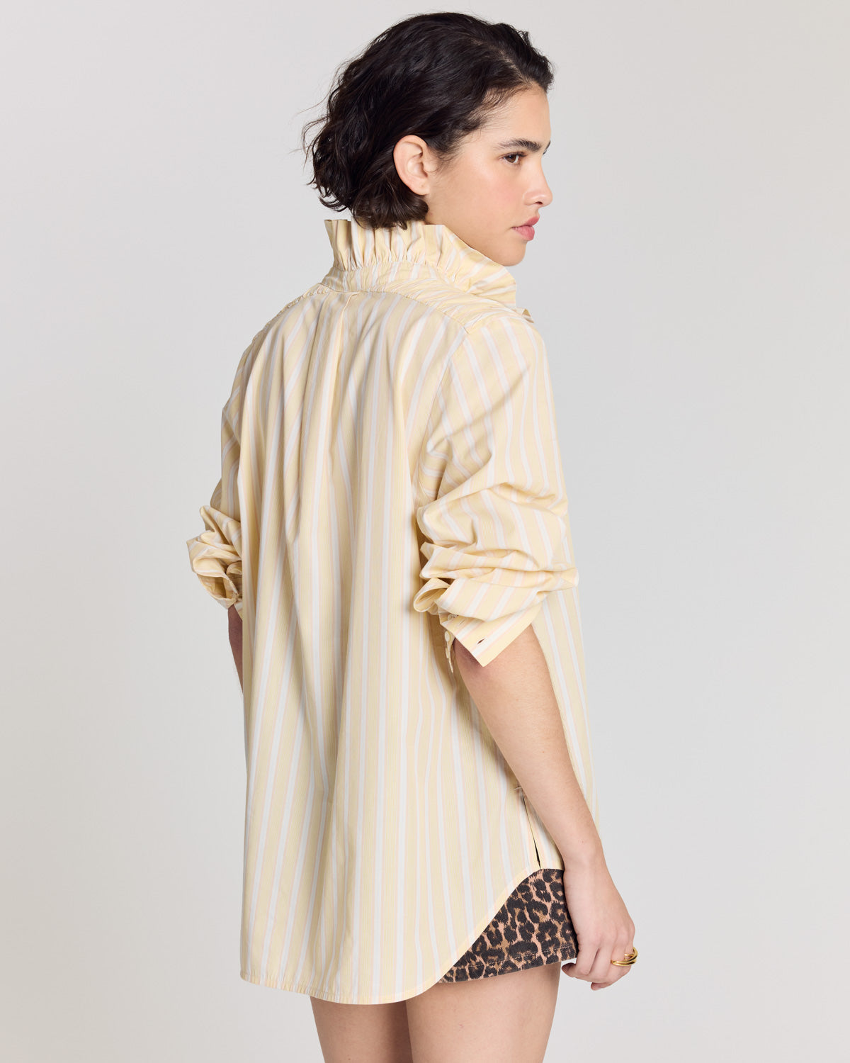 Chemise Léonor rayures jaune