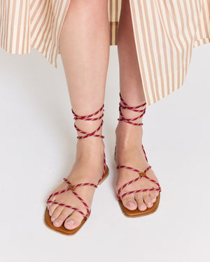 Burgundy Azur sandals