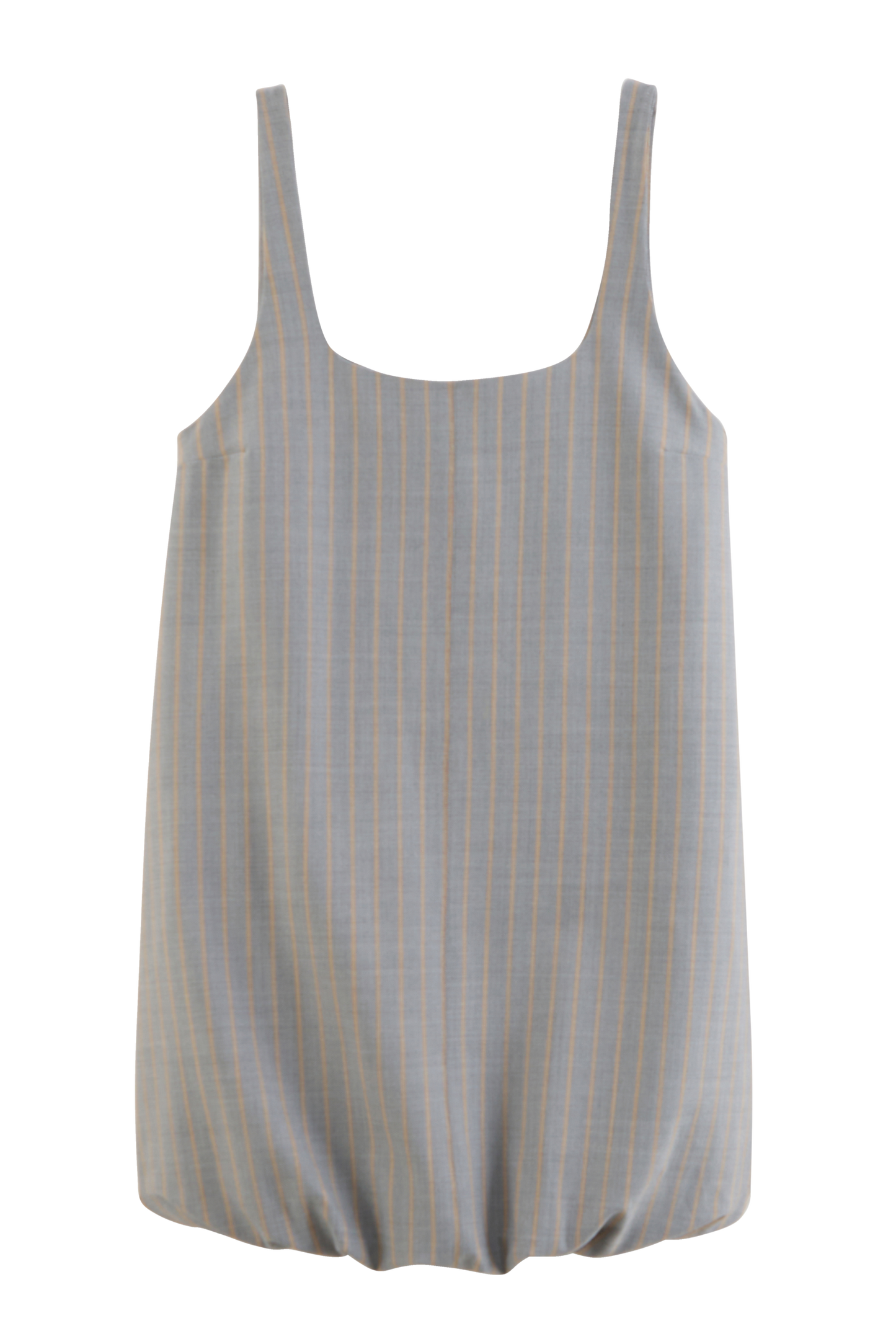 Robe Coralie rayures gris et beige