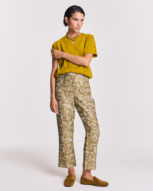Pantalon Sego imprimé Toile de jeu kaki