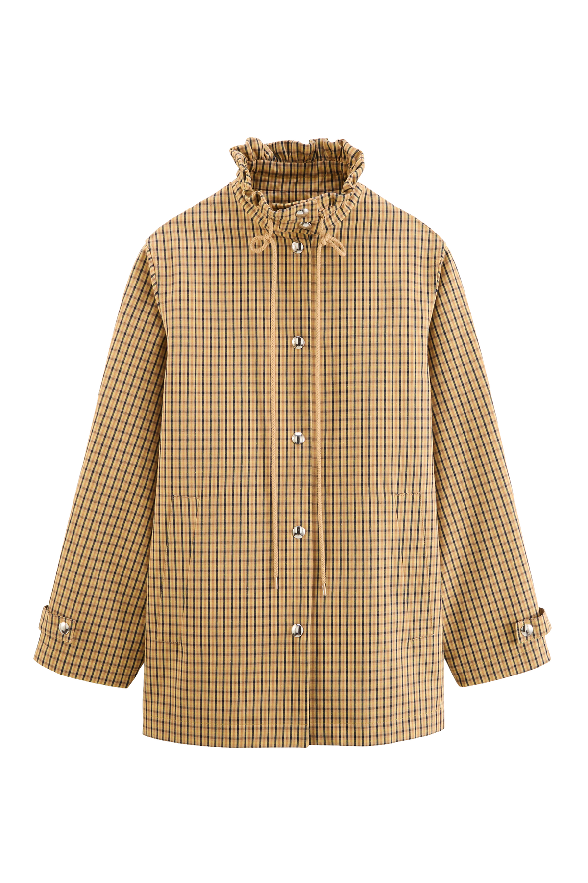 Veste Owen carreaux ocre et marine